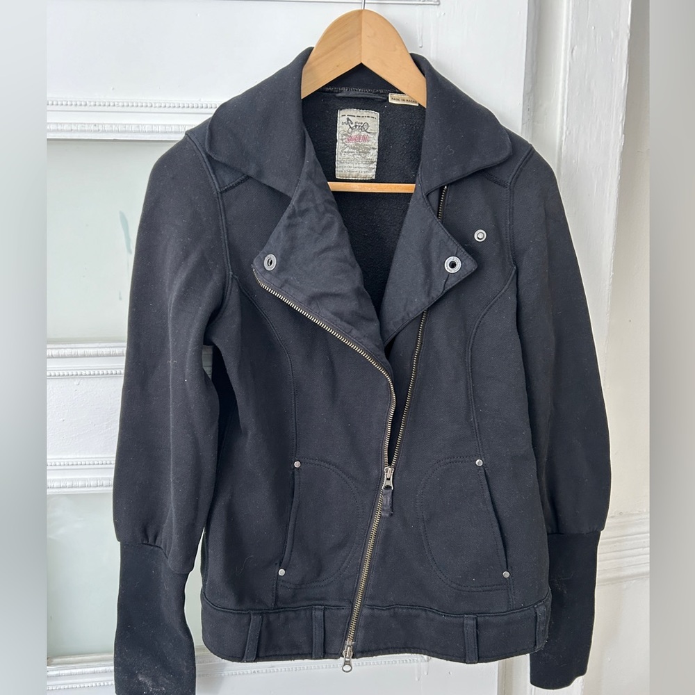 Triple Five cotton motorcycle jacket.